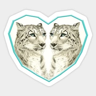 Snow leopards Sticker